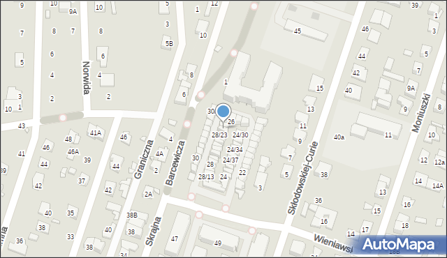 Piastów, Wieniawskiego Henryka, 28/25, mapa Piastów