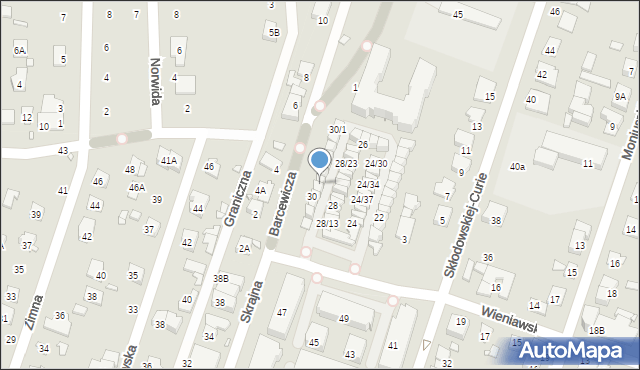Piastów, Wieniawskiego Henryka, 30/8, mapa Piastów