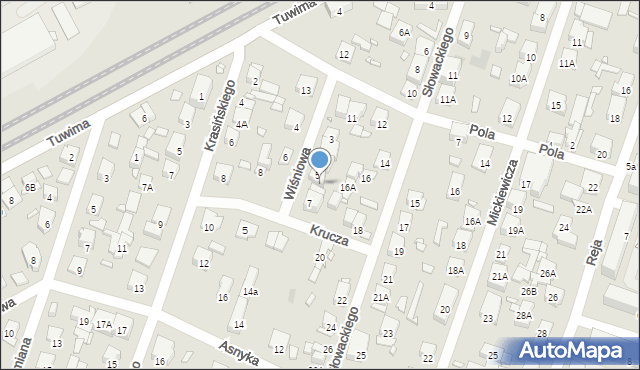 Piastów, Wiśniowa, 5/2, mapa Piastów