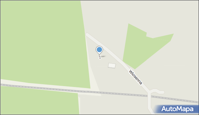 Piechowice, Wiosenna, 1, mapa Piechowice