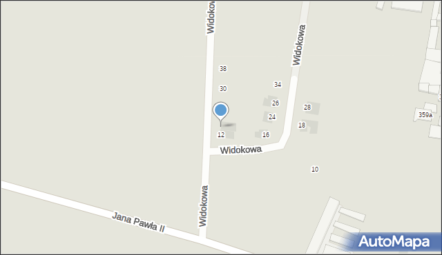 Piekary Śląskie, Widokowa, 14, mapa Piekary Śląskie