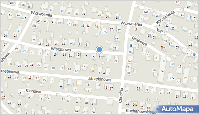 Piekary Śląskie, Wierzbowa, 3, mapa Piekary Śląskie