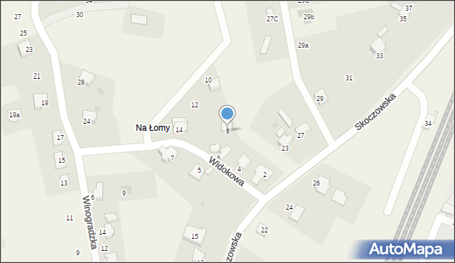 Pierściec, Widokowa, 8, mapa Pierściec