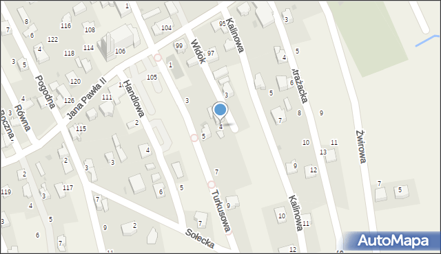 Pietrzykowice, Widok, 4, mapa Pietrzykowice