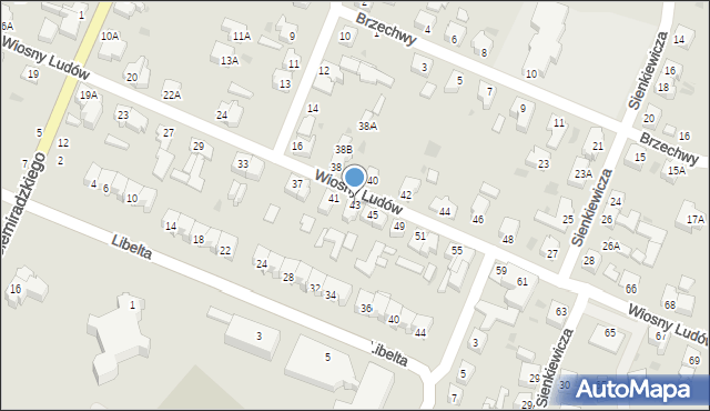 Piła, Wiosny Ludów, 43, mapa Piły
