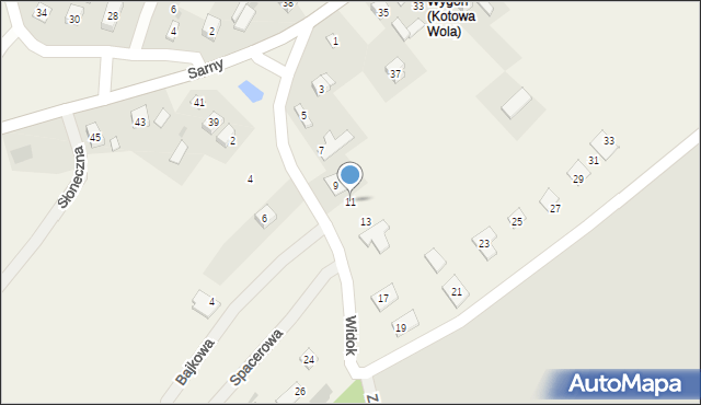 Pilchów, Widok, 11, mapa Pilchów