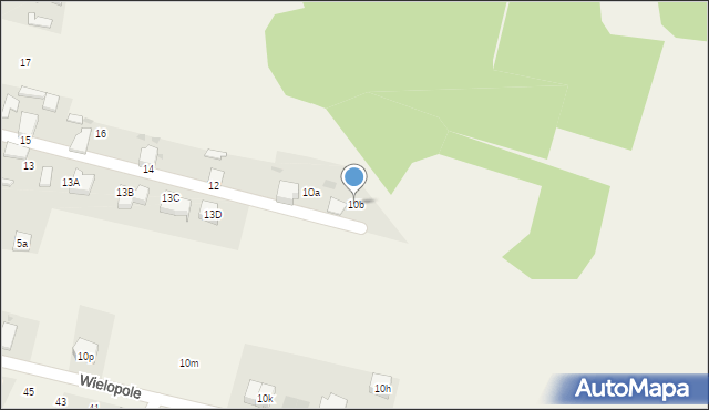 Pilchowice, Wielopole, 10b, mapa Pilchowice
