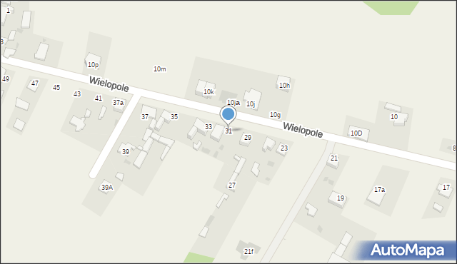 Pilchowice, Wielopole, 31, mapa Pilchowice