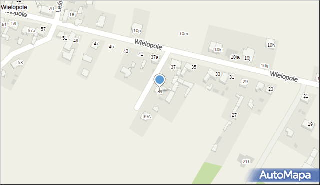 Pilchowice, Wielopole, 39, mapa Pilchowice