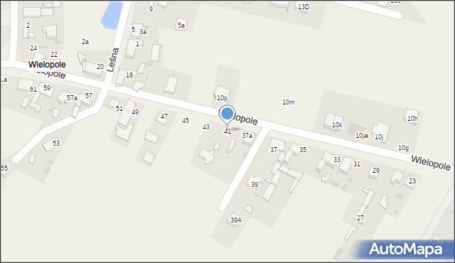 Pilchowice, Wielopole, 41, mapa Pilchowice