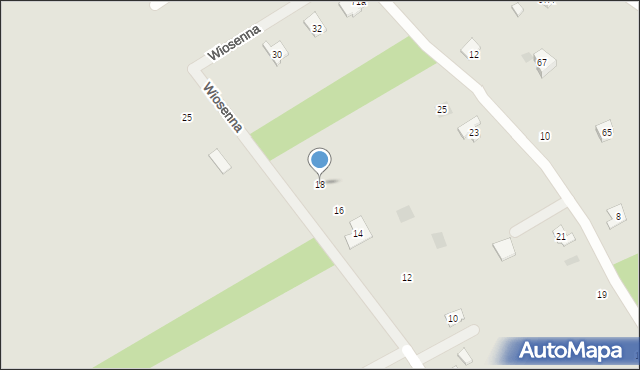 Pilzno, Wiosenna, 18, mapa Pilzno