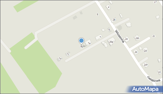 Pilzno, Wiosenna, 7b, mapa Pilzno