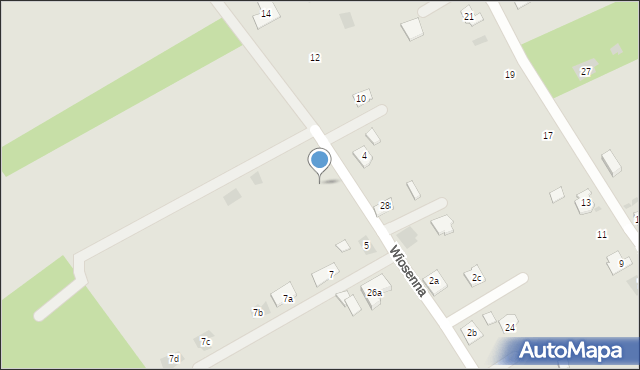 Pilzno, Wiosenna, 9, mapa Pilzno