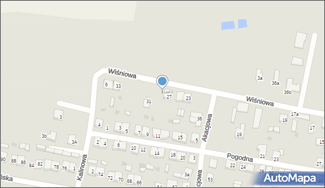 Piotrków Kujawski, Wiśniowa, 29, mapa Piotrków Kujawski