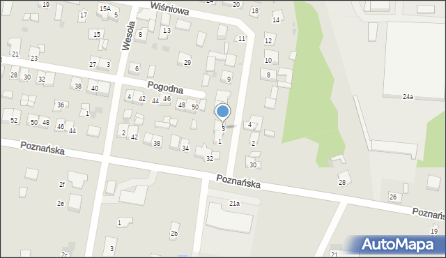 Piotrków Kujawski, Wiśniowa, 3, mapa Piotrków Kujawski