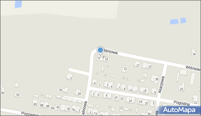 Piotrków Kujawski, Wiśniowa, 6, mapa Piotrków Kujawski