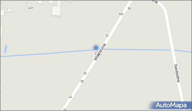 Piotrków Trybunalski, Wiatraczna, 28, mapa Piotrków Trybunalski