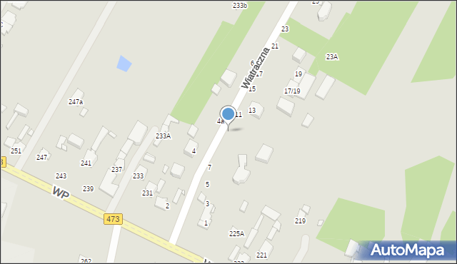 Piotrków Trybunalski, Wiatraczna, 9, mapa Piotrków Trybunalski