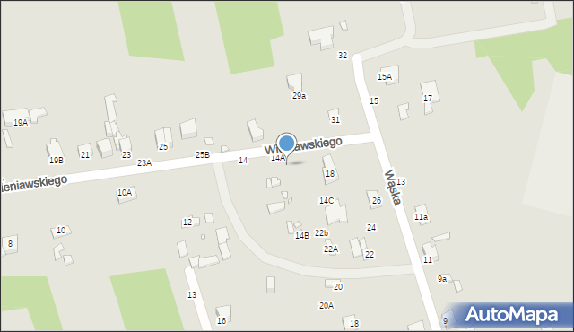 Piotrków Trybunalski, Wieniawskiego Henryka, 16, mapa Piotrków Trybunalski