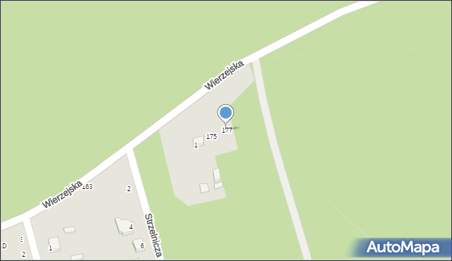 Piotrków Trybunalski, Wierzejska, 177, mapa Piotrków Trybunalski