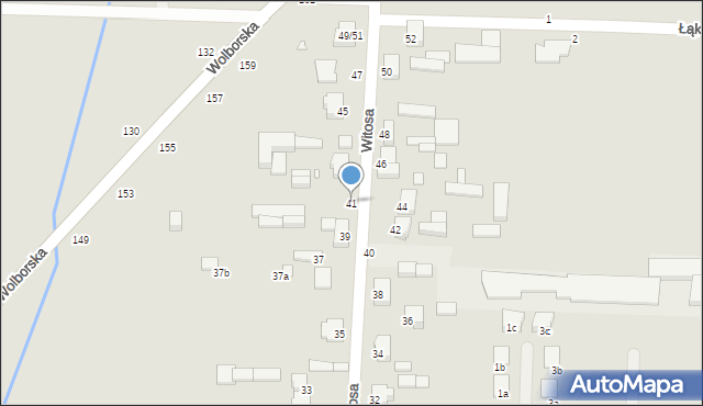 Piotrków Trybunalski, Witosa Wincentego, 41, mapa Piotrków Trybunalski