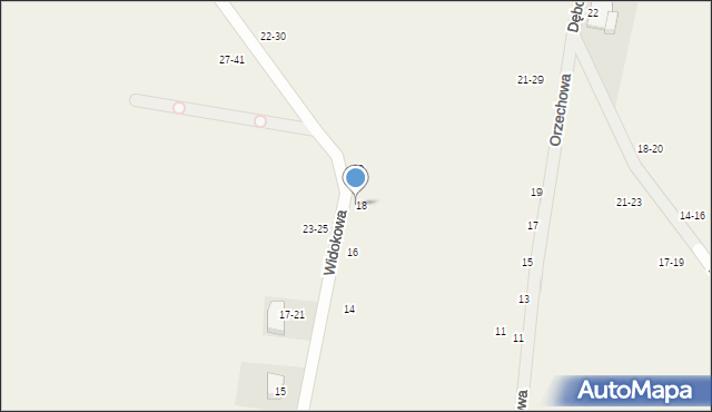 Piotrkowiczki, Widokowa, 18, mapa Piotrkowiczki