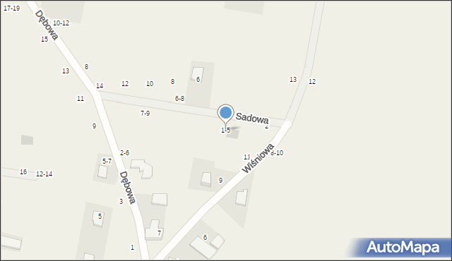 Piotrkowiczki, Wiśniowa, 1-5, mapa Piotrkowiczki