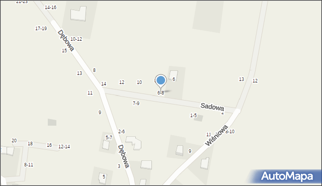 Piotrkowiczki, Wiśniowa, 6-8, mapa Piotrkowiczki