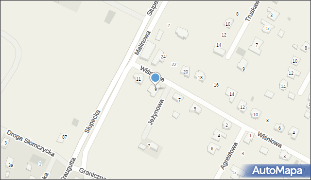 Piotrowice, Wiśniowa, 9, mapa Piotrowice