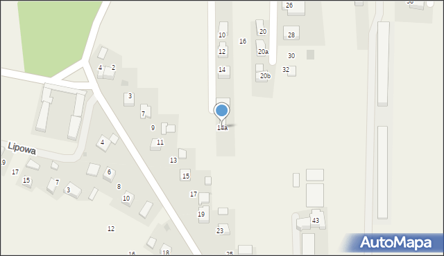 Pisary, Widokowa, 14a, mapa Pisary