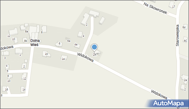 Pisarzowice, Widokowa, 2A, mapa Pisarzowice