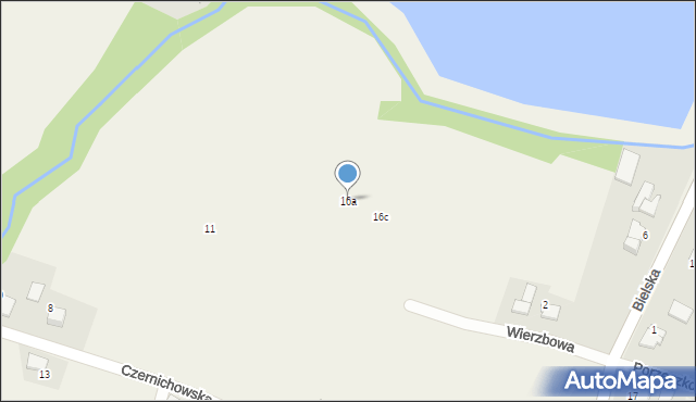 Pisarzowice, Wierzbowa, 16a, mapa Pisarzowice