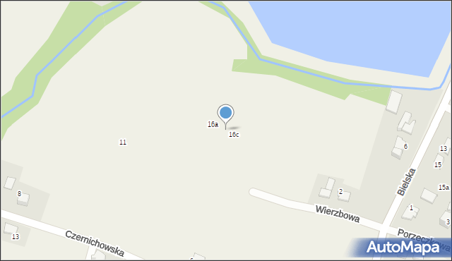 Pisarzowice, Wierzbowa, 16b, mapa Pisarzowice