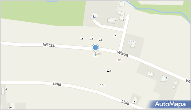 Pisarzowice, Wilcza, 12f, mapa Pisarzowice