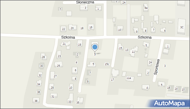 Pisarzowice, Wiosenna, 3, mapa Pisarzowice