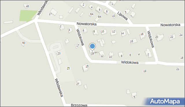 Piszczac, Widokowa, 14, mapa Piszczac