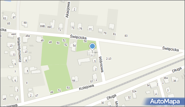 Płochocin, Wiśniowa, 7/9, mapa Płochocin