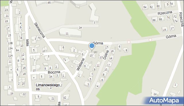 Płock, Wiślana, 12, mapa Płock