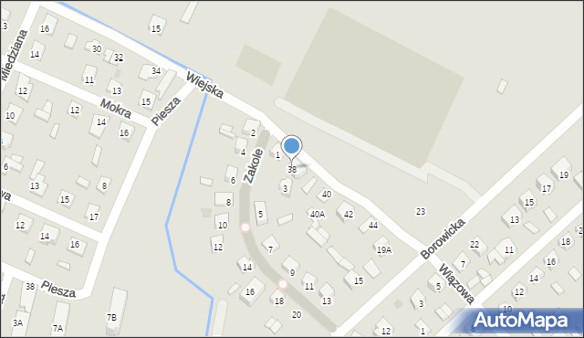 Płock, Wiejska, 38, mapa Płock