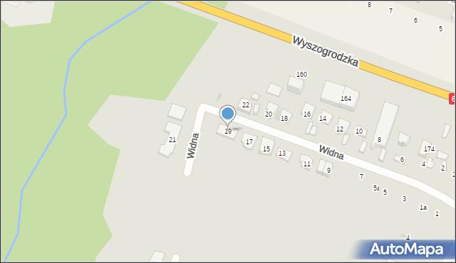 Płock, Widna, 19, mapa Płock