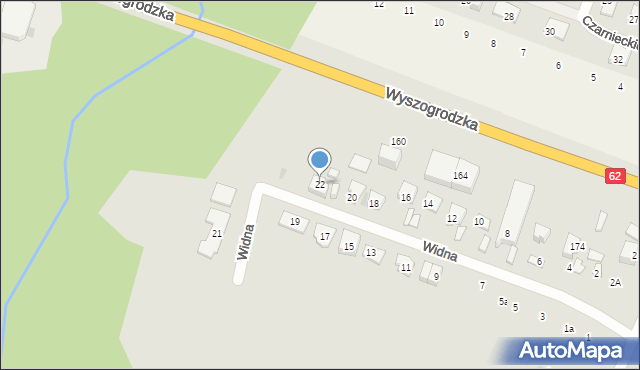 Płock, Widna, 22, mapa Płock