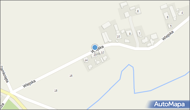Pludry, Wiejska, 13, mapa Pludry