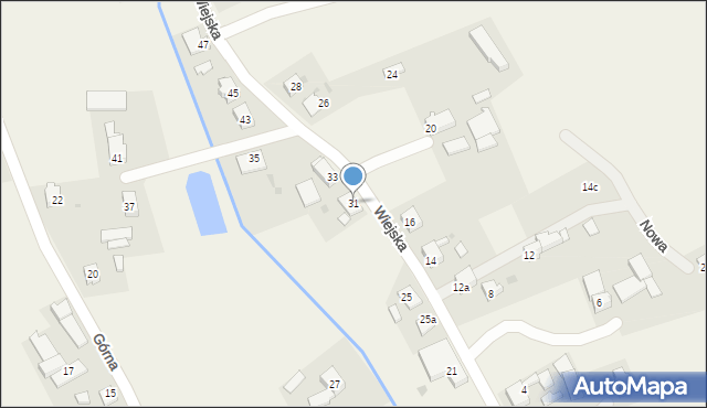 Pniów, Wiejska, 31, mapa Pniów