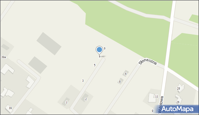 Podańsko, Wiosenna, 7, mapa Podańsko