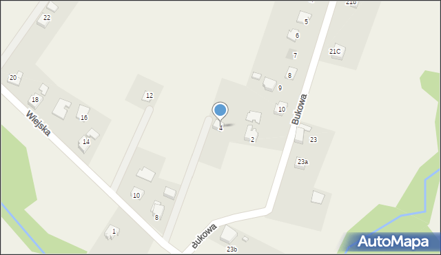 Podbucze, Wiejska, 4, mapa Podbucze
