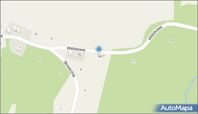Podchybie, Widokowa, 79, mapa Podchybie