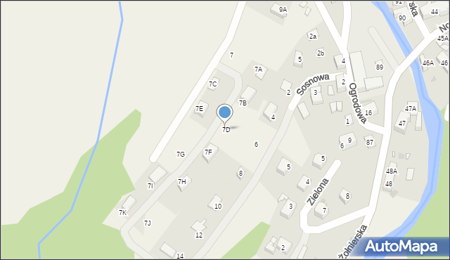 Podgórzyn, Widokowa, 7D, mapa Podgórzyn