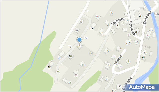 Podgórzyn, Widokowa, 7F, mapa Podgórzyn