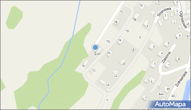 Podgórzyn, Widokowa, 7I, mapa Podgórzyn