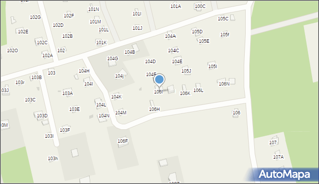 Podjazy, Widna Góra, 106I, mapa Podjazy